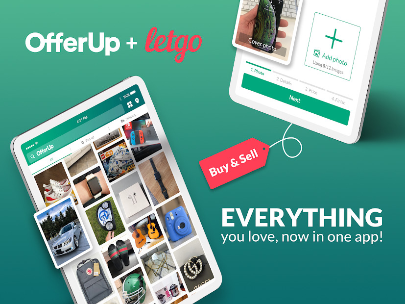 Мобильный маркетплейс. OFFERUP app. OFFERUP.