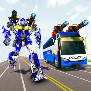 Bus Robot Car Transform War –Police Robot games Icon Bus Robot Car Transform War –Police Robot games Icon