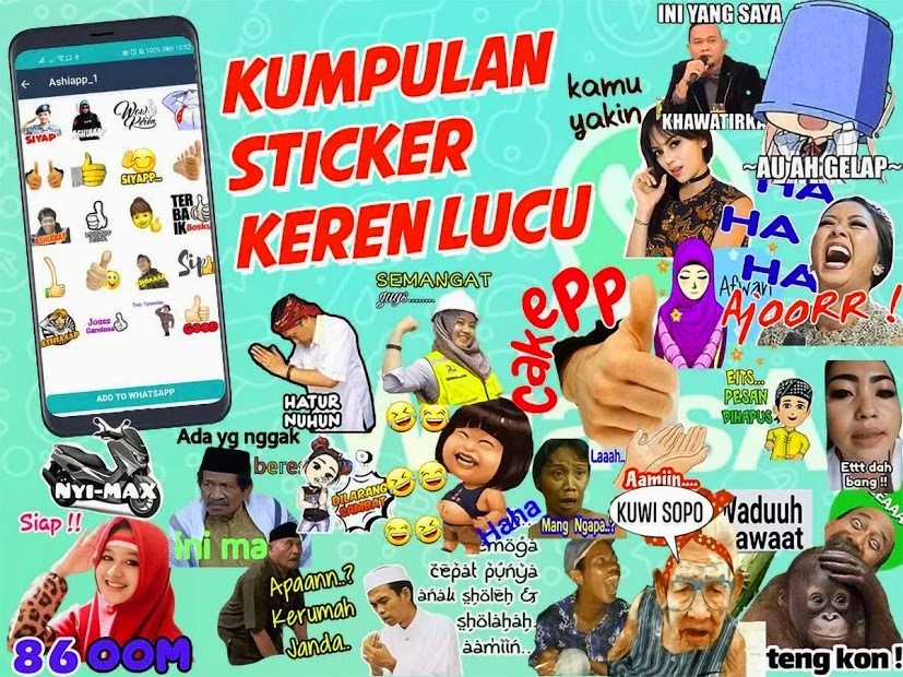 Kumpulan Sticker Lucu Keren Meme for WAStickerApps for Android