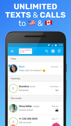 Text Me: Text Free, Call Free, Second Phone Number Screenshot 1