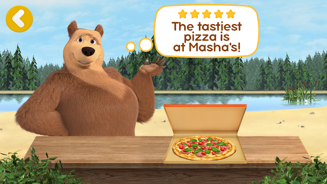 masha and the bear pizza