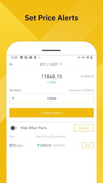 binance: bitcoin marketplace & crypto wallet apk